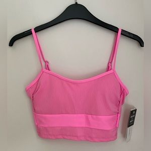 NWT Salt+Cove Women’s Pink Swim Top (can be a regular cropped top), Size XS